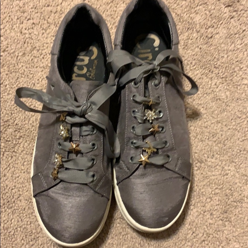 Circus by Sam Edelman Silver Satin Sneakers